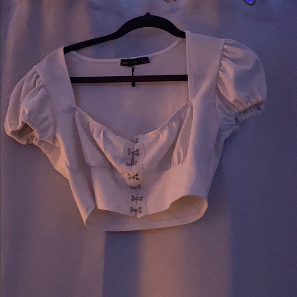 Boohoo corset top